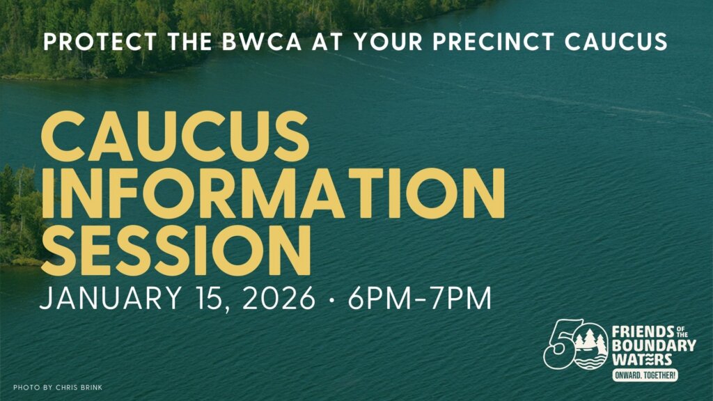 Caucus information session graphic