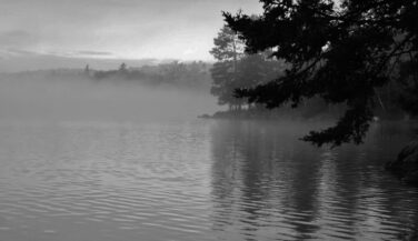 Gray lake day in the Boundary Waters