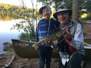 Fresh fish caught in the Boundary Waters Canoe Area.
