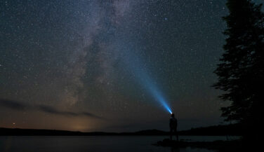 Dark Sky in the Boundary Waters - with a headlamp