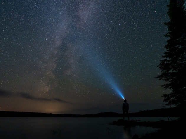 Dark Sky in the Boundary Waters - with a headlamp