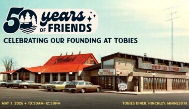 Graphic with a retro picture of Tobies' Diner