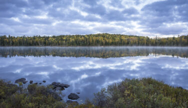 Water reflecting the sky in the BWCA
