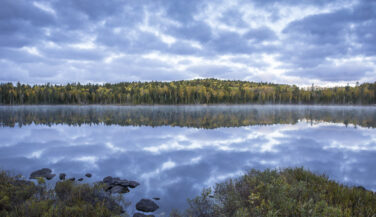 Water reflecting the sky in the BWCA