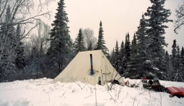 Hot Tent in the snow