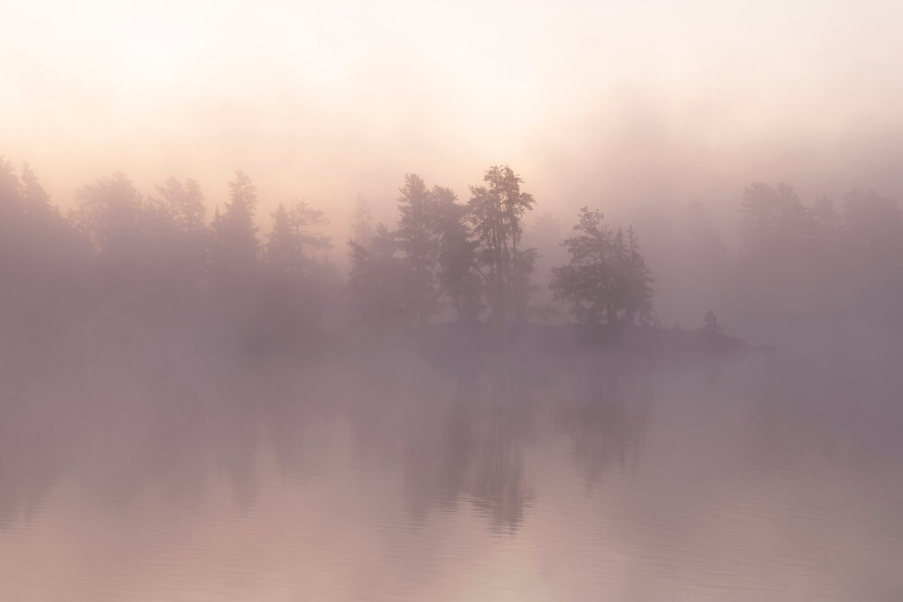 A misty lake in the BWCA
