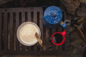 BWCA Fire Grate with cooking gear